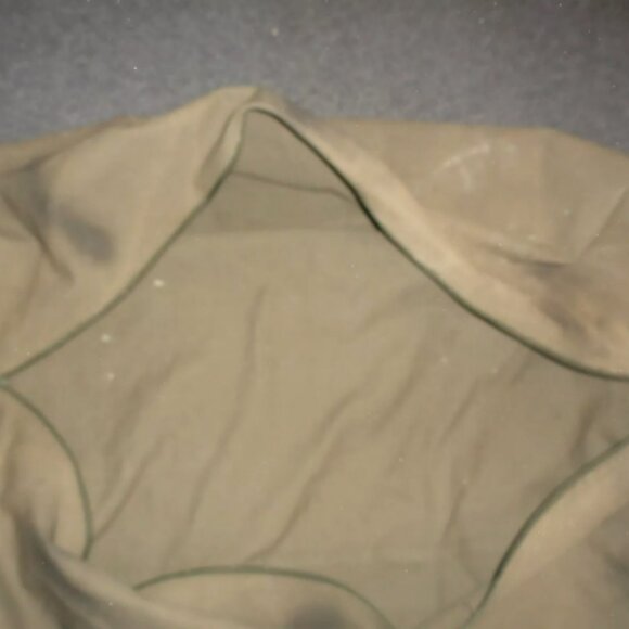 VINTAGE 1985 FRENCH FRANCE LARGE GREEN DUFFLE BAG COMMANDO SCHOOL ISSUE LD 4355 - Picture 10 of 13